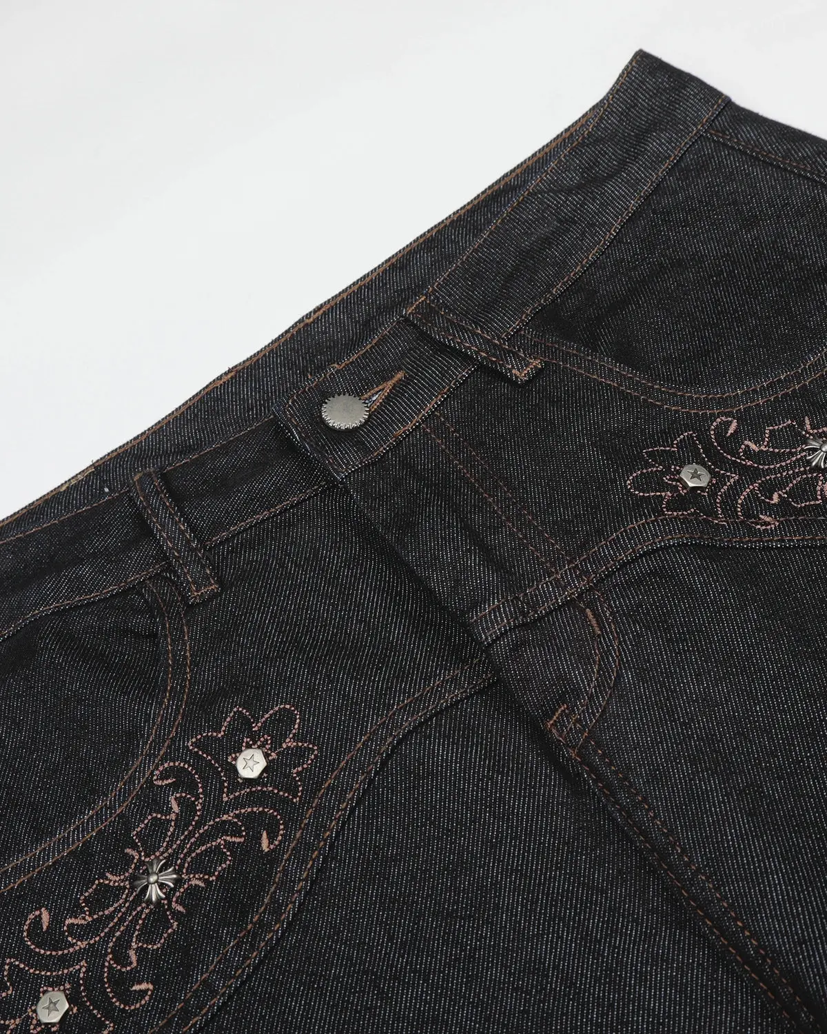 Vintage Embroidered Bootcut Jeans | Inflation Streetwear - Image 5