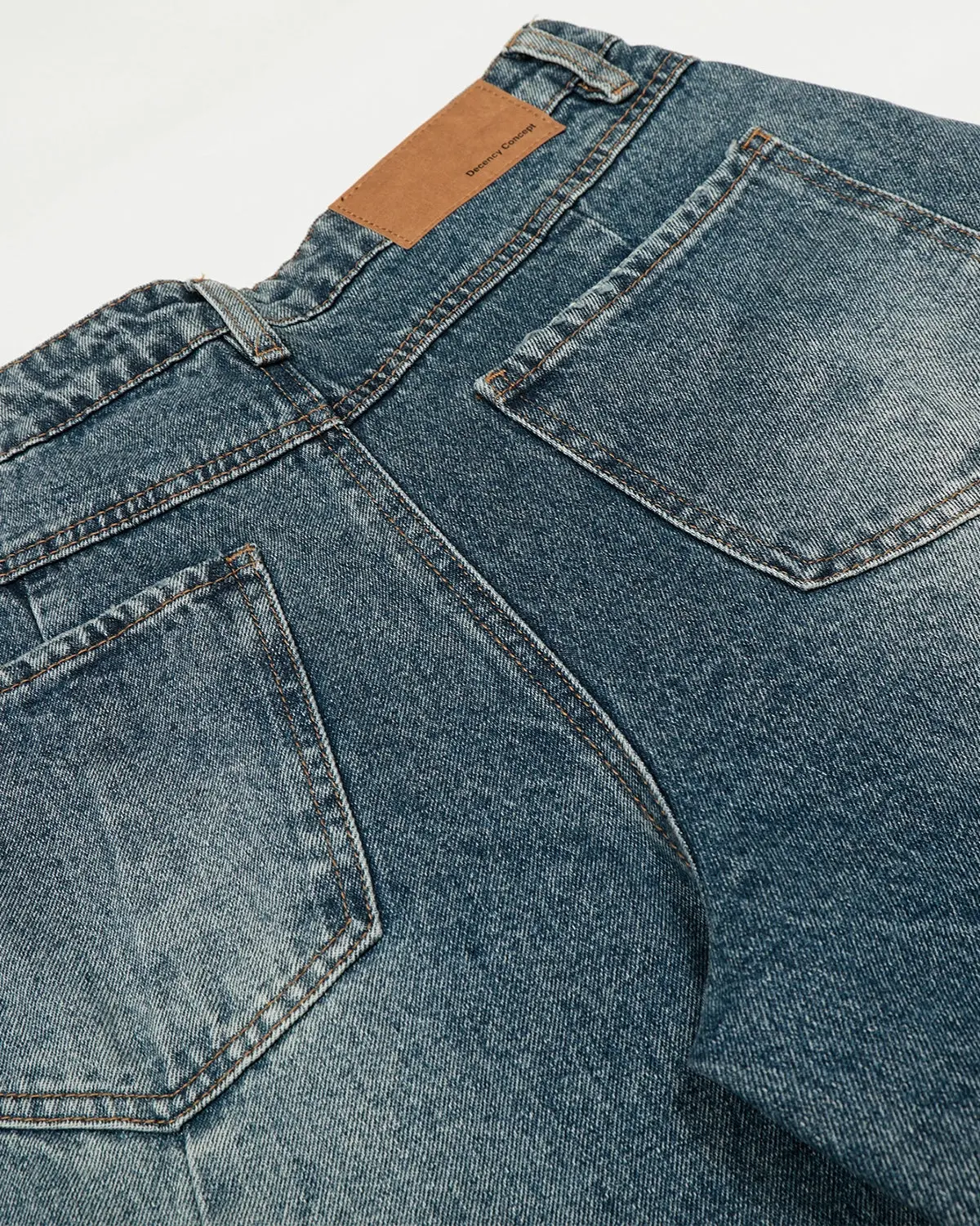 Whisker Acid Washed Barrel Jeans| Inflation Streetwear - Image 7