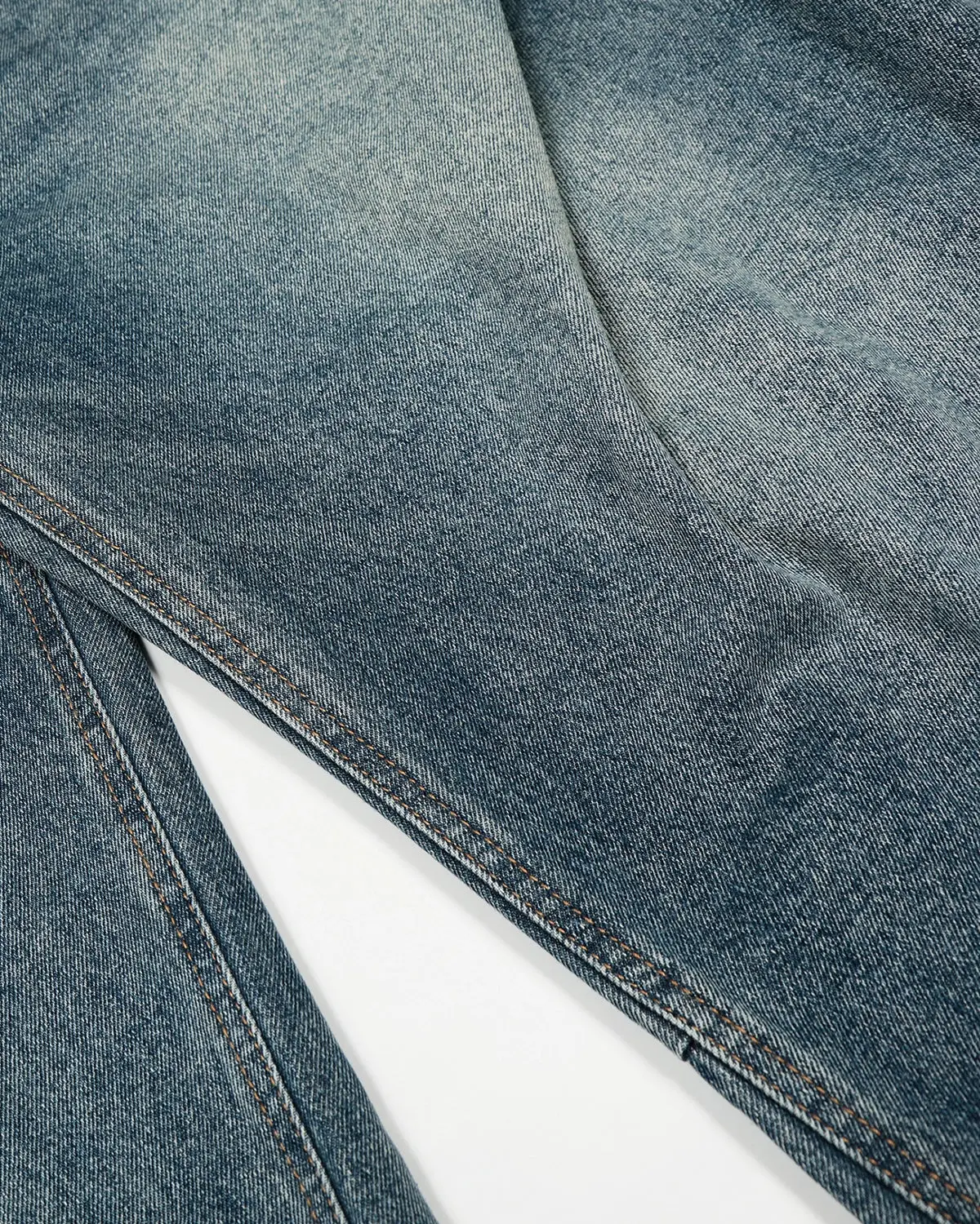 Whisker Acid Washed Barrel Jeans| Inflation Streetwear - Image 8