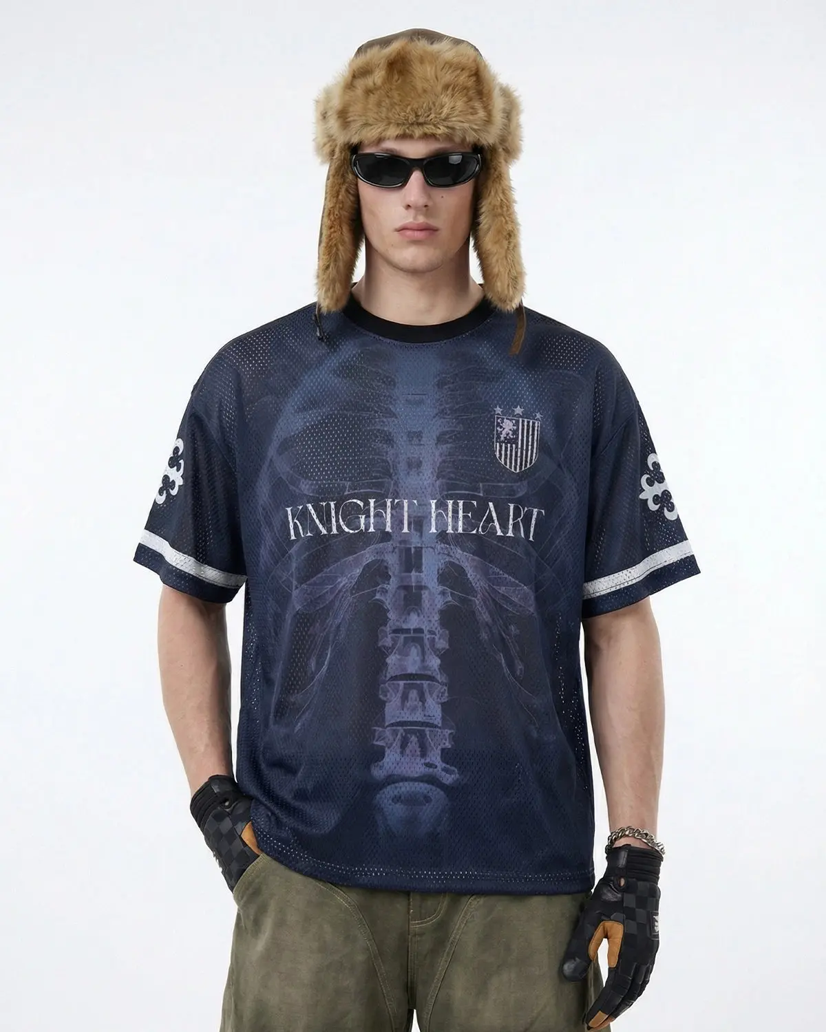 X-Ray Skeleton Graphic Mesh Jersey | Inflation Streetwear - Image 3