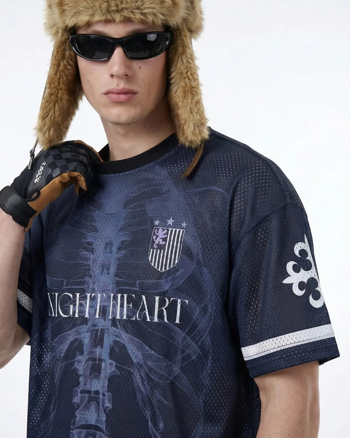 X-Ray Skeleton Graphic Mesh Jersey | Inflation Streetwear - Image 4